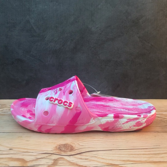 Classic Crocs Marbled Slide - Picture 2 of 13